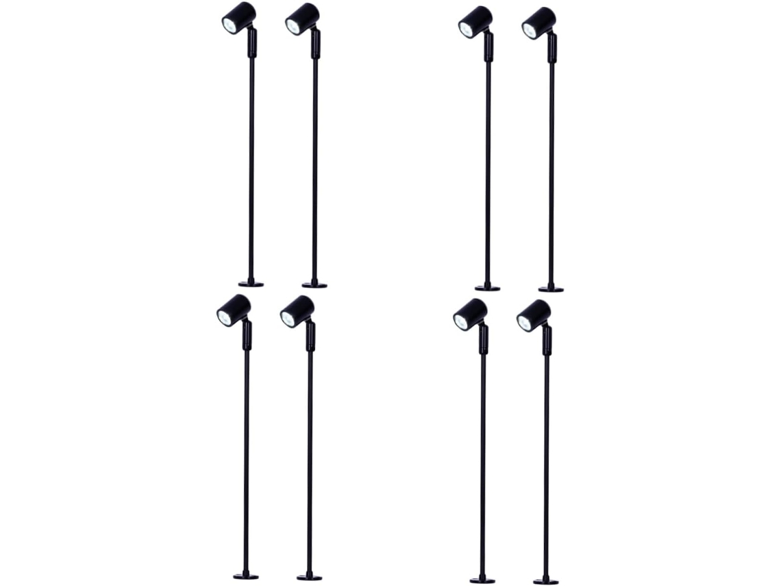 Luminária De Chão Led Com Luz Branca Quente 3000k, Holofotes De Metal Para Iluminação Interna E Exte Gokoco