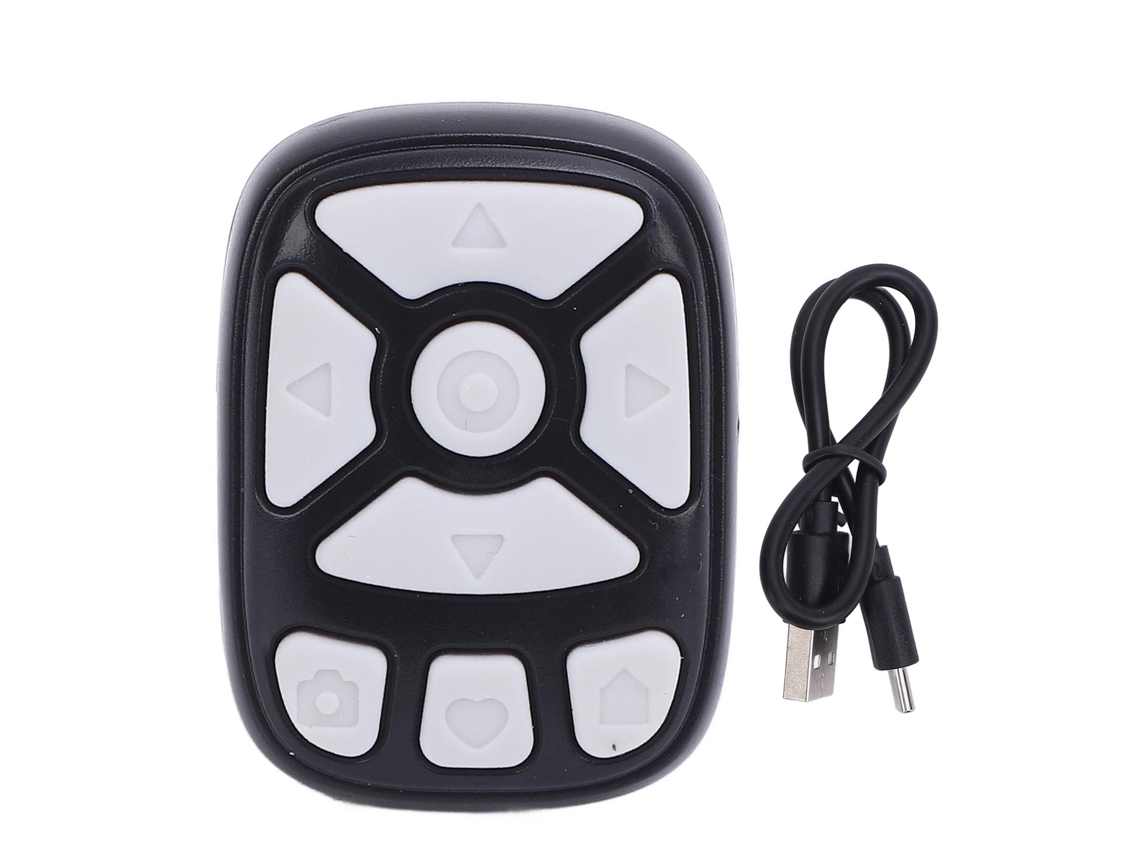 Wireless Bluetooth Remote Control 32.8ft Range Portable App Control Easy Connection Camera Shutter Remote Control Page Turner Black LAXISCREED