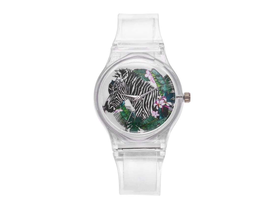 Relógio de Pulso Feminino Cute Cartoon Quartz com Pulseira de Silicone Casual 3