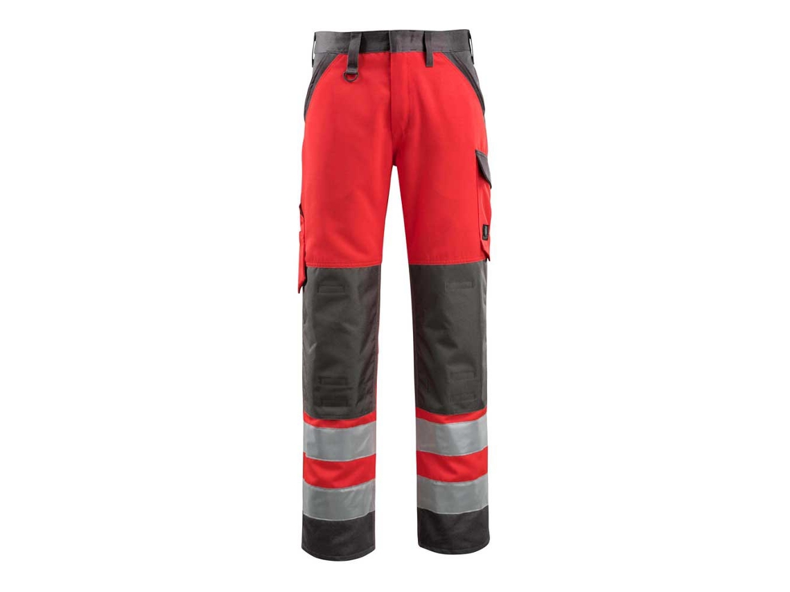 Calças Grandes Com Bolsos Para Joelheiras Safe Light 15979 Vermelho 48 / 32 MASCOT