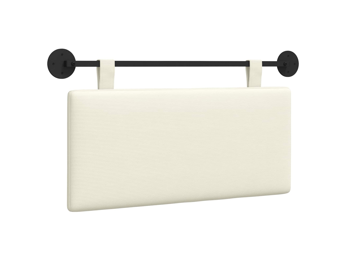Conjunto 1 Cabeceira Suspensa Vidaxl Creme Cordão (90 X 55 X 5 Cm)