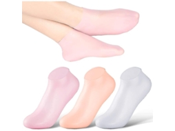 2026 3 Pares de Meias de Gel de Silicone Hidratantes Antiderrapantes com Alta Elasticidade para Prevenir Raças nos Pés