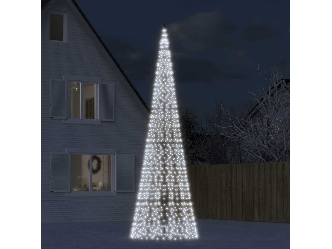 Vidaxl Led Árvore De Natal 1534 Leds Branco Frio 500 Cm