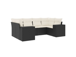 Garden Sofa Set, Garden Sofa Sets Vidaxl Preto Rattan / Vime (n/a)