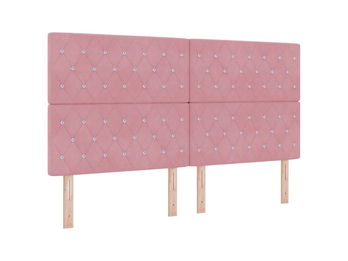 Cabeceira Led com Fitas Led com Cabeceira Rosa 180 Cm Veludo MAISON EXCLUSIVE