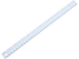 Régua Reta De Alumínio 30cm Para Decoração, Ideal Para Uso Escolar, Fácil De Transportar E Durável, Perfeita Para