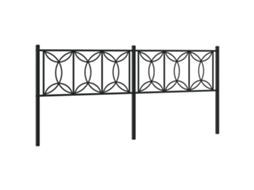 Headboard, Headboards Vidaxl Preto Metal (193 Cm)