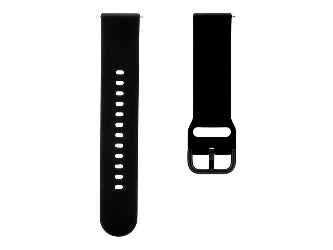 Pulseira de gel de silicone para relógio Samsung Galaxy Active (preta)