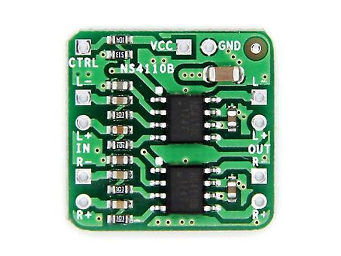 Placa Amplificadora Diferencial 2x18w Digital Classe D/ns4110b Voltagem 6 14v Amplificador De Áudio Slowmoose