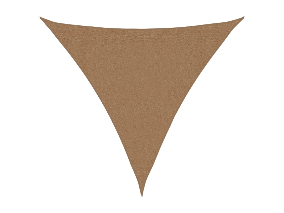Toldo vela VIDAXL Cinzento-acastanhado (3,6x3,6x3,6 m)