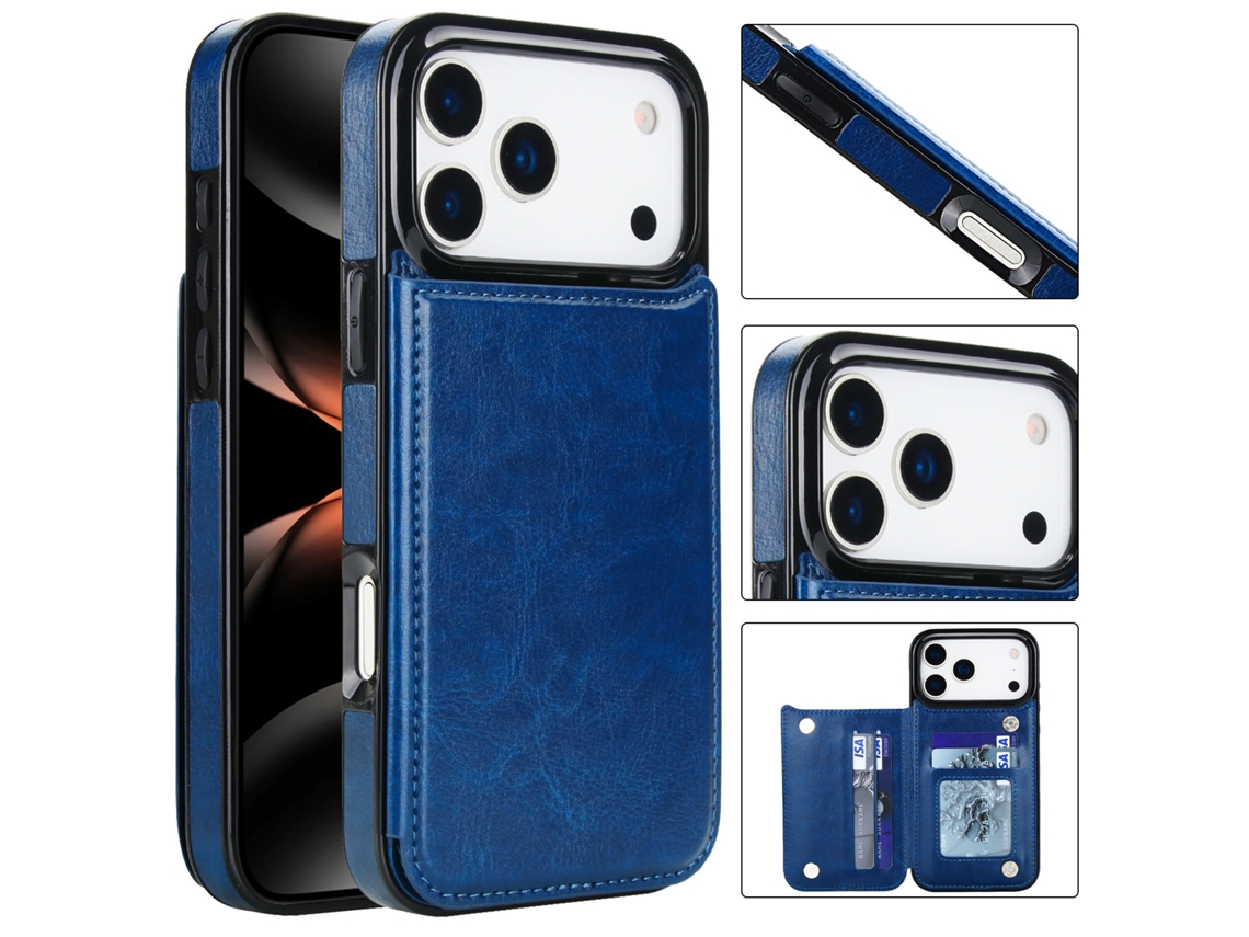 Capa Executiva Em Couro Com Função Flip Para Iphone 17/iphone 17 Pro/