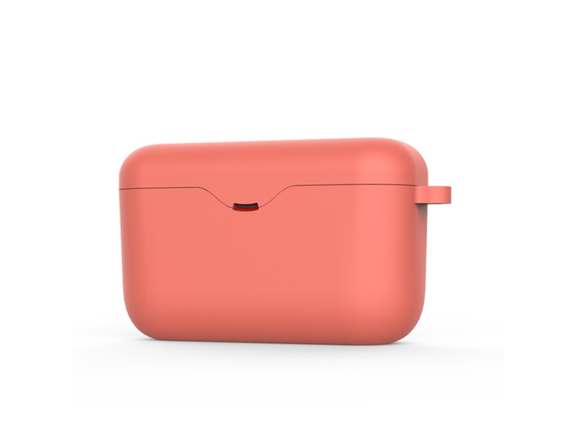 Conjunto 2 Capas Silicone Líquido Laranja Halinuia Modelo H800 (compatível Sony Wf-h800, Laranja Monocromática Básica)