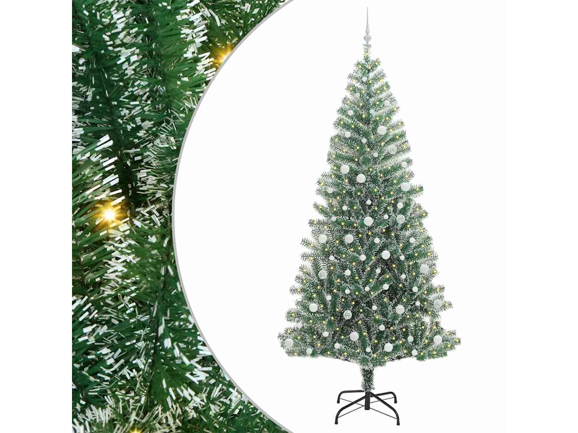 Conjunto 1 Árvores De Natal Artificiais Vidaxl Verde Polietileno (240 Cm)