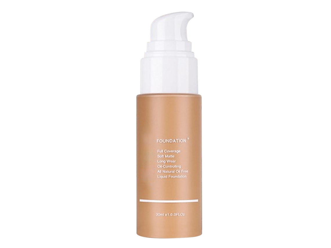 Base Líquida E Corretivo, 30ml Bege Natural - Protetor À Água, Cobertura Total, Longa Duração 24h, Adequado Para Pele Mista E Oleosa