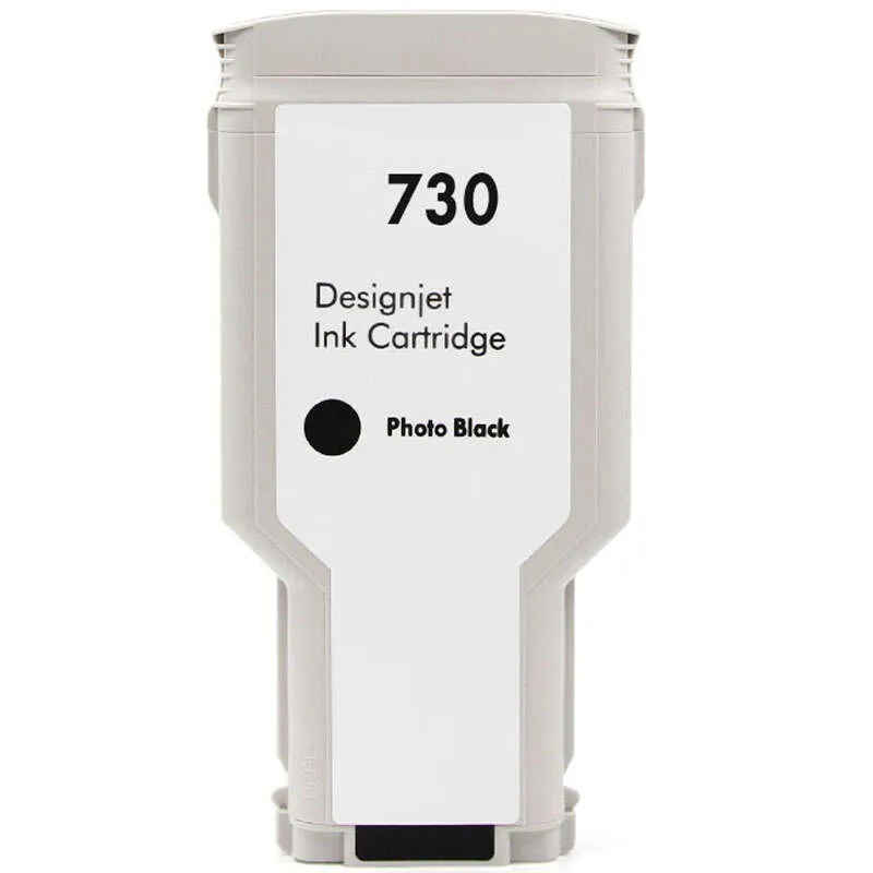 Cartucho de tinta genérico fotográfico preto HP 730 substitui P2V73A/P2V67A