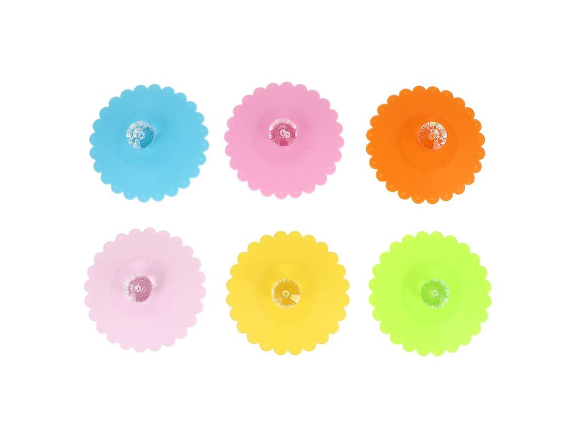 6pcs Capa De Copo De Silicone Allinless