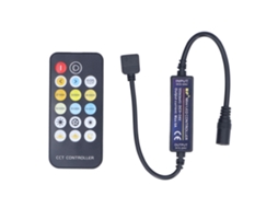 Controlador Led Dimmer RF Primerox com controle de temperatura de cor 17 teclas para strip light | S/MARCA