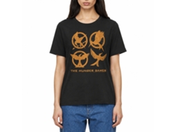 Rockinstone Hunger Games Movie Emblems Black Adult T-shirt Size:m
