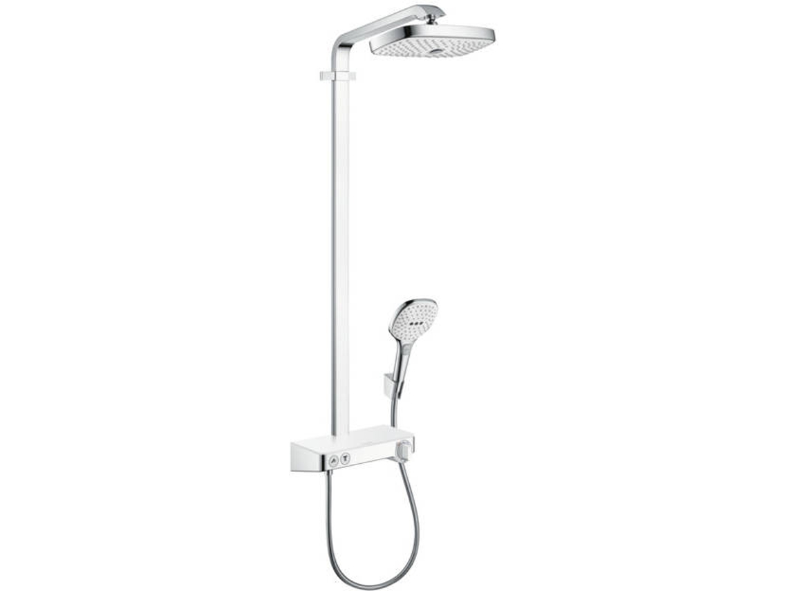 Chuveiro HANSGROHE Raindance Select E Cromo e branco