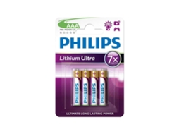 Bateria. Aaa Lítio. Phillips. Fr03lb4a/10. Philips