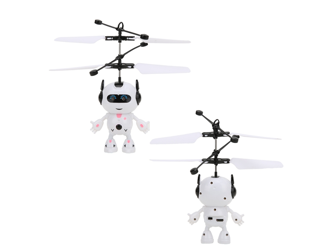 Primerox brinquedo de Robô de Indução Mão com Carregamento Usb Branco para Crianças