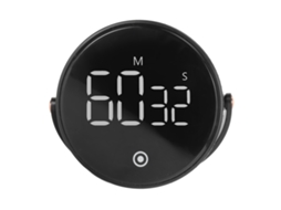 Timer Digital de Cozinha LED 3in Rotativo Magnético Baixo Ruído | S/MARCA