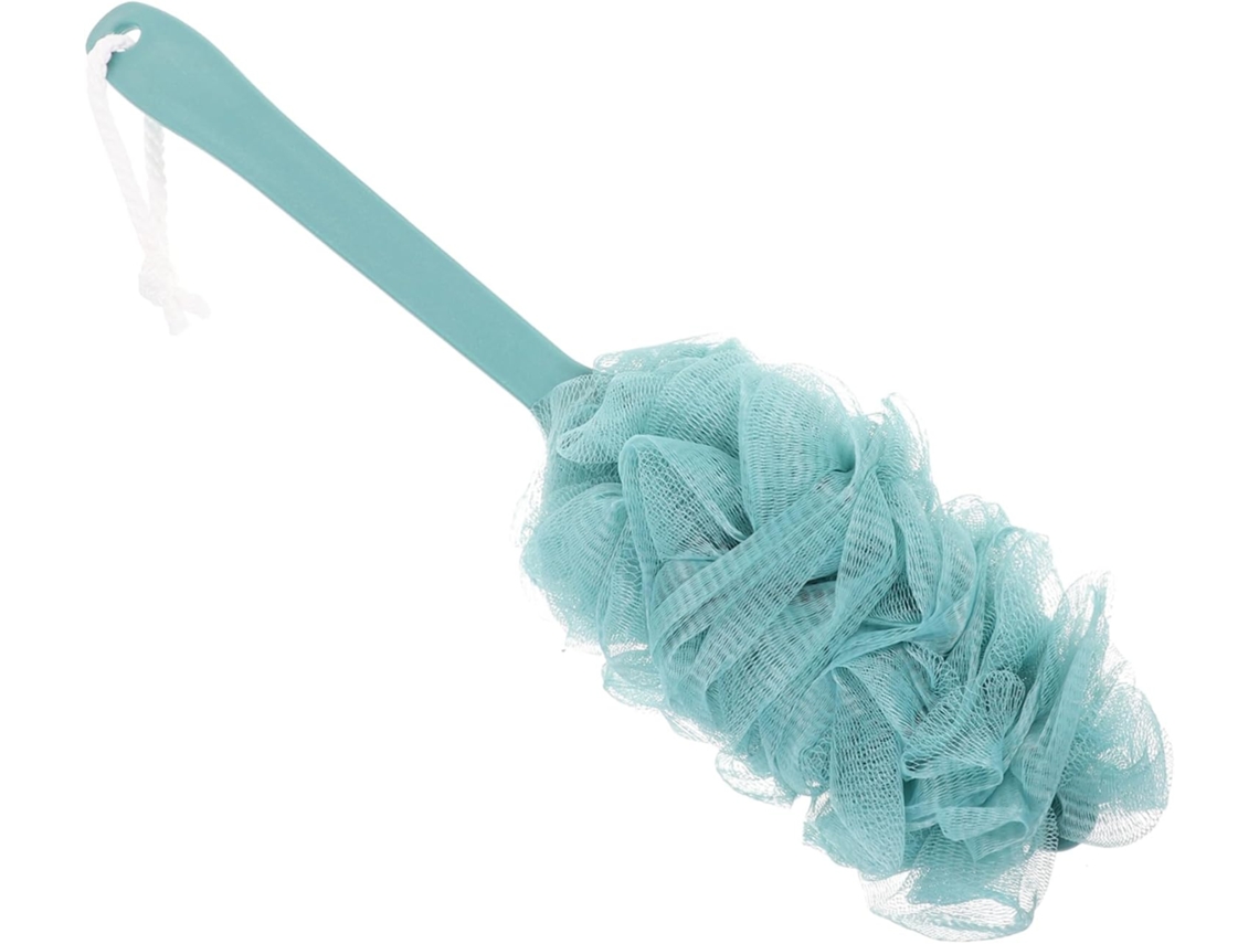Escova De Banho Labrimp Com Cabo Longo, Esponja Corporal De Malha Densa Com Cordão Para Secagem, Resistente E Flexível