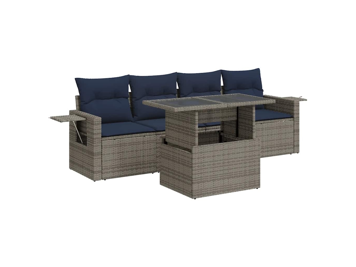 Garden Sofa Set, Garden Sofa Sets Vidaxl Cinzeto Rattan / Vime (n/a)