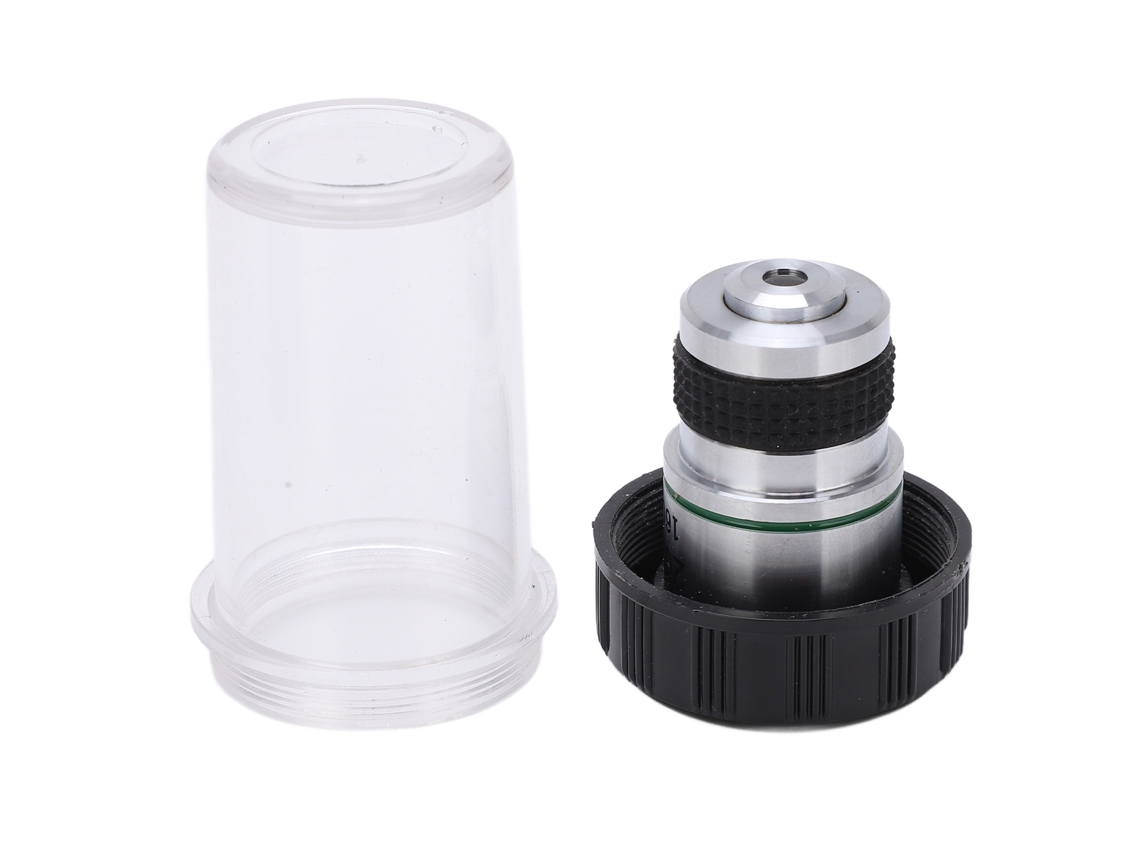 Lente Objetivo Acromática para Microscópio 20mm com Fio 20/0.40