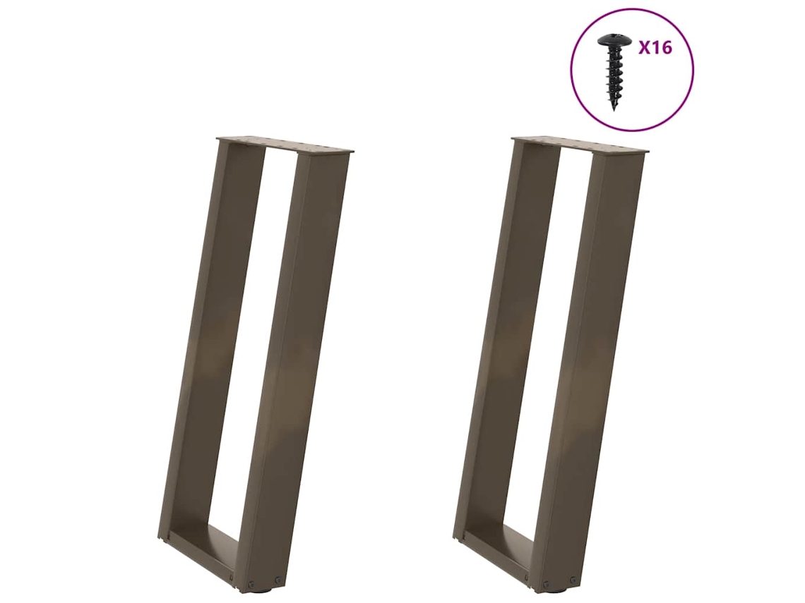 Console Table Leg, Console Table Legs Vidaxl Marrom Aço (38 X (72-73) Cm)