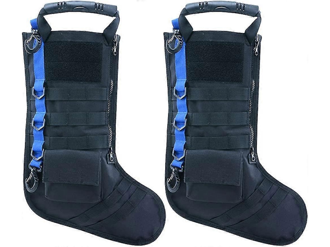 2 Meias Táticas De Natal Com Alça, Equipamento Militar Molle Olysi Shop