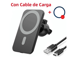 Carregador veicular MDUG magnético sem fio de 30 W com suporte para ventilador