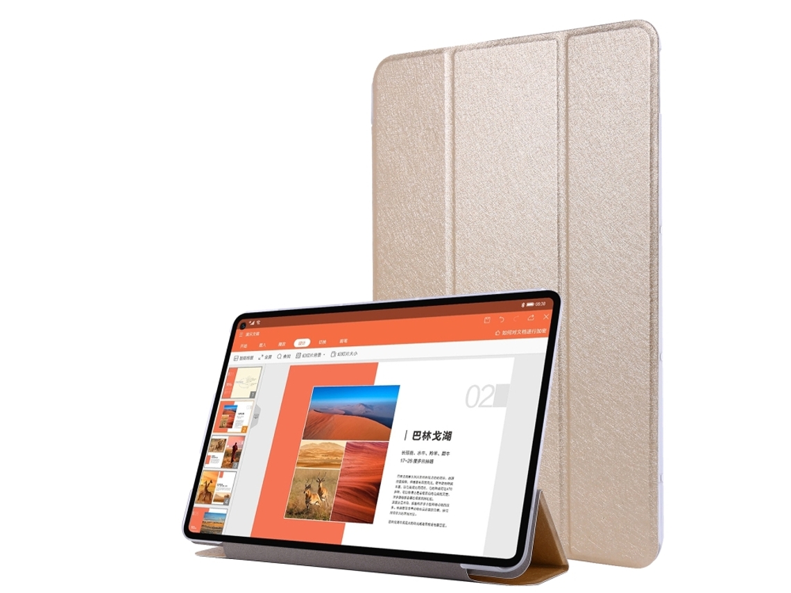 Capa‑flip Horizontal Textura De Seda Halinuia Com Suporte Triplo Para Huawei Matepad Pro 10,8 Polegadas