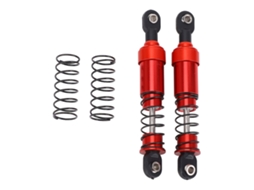 Amortecedor De Óleo Para Carro Rc Leve De Alumínio Resistente À Água 75mm Para Scx10 Carro Rc 1/10 Vermelho