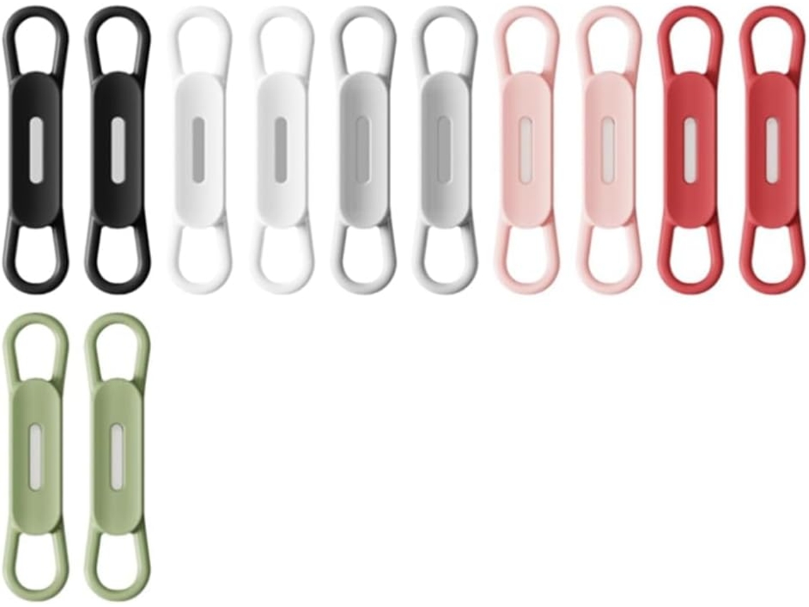 Conjunto De 12 Porta Canetas Magnéticos, Ajustáveis, Em Silicone, Para Mesa, Geladeira, Quadros Bran Gokoco