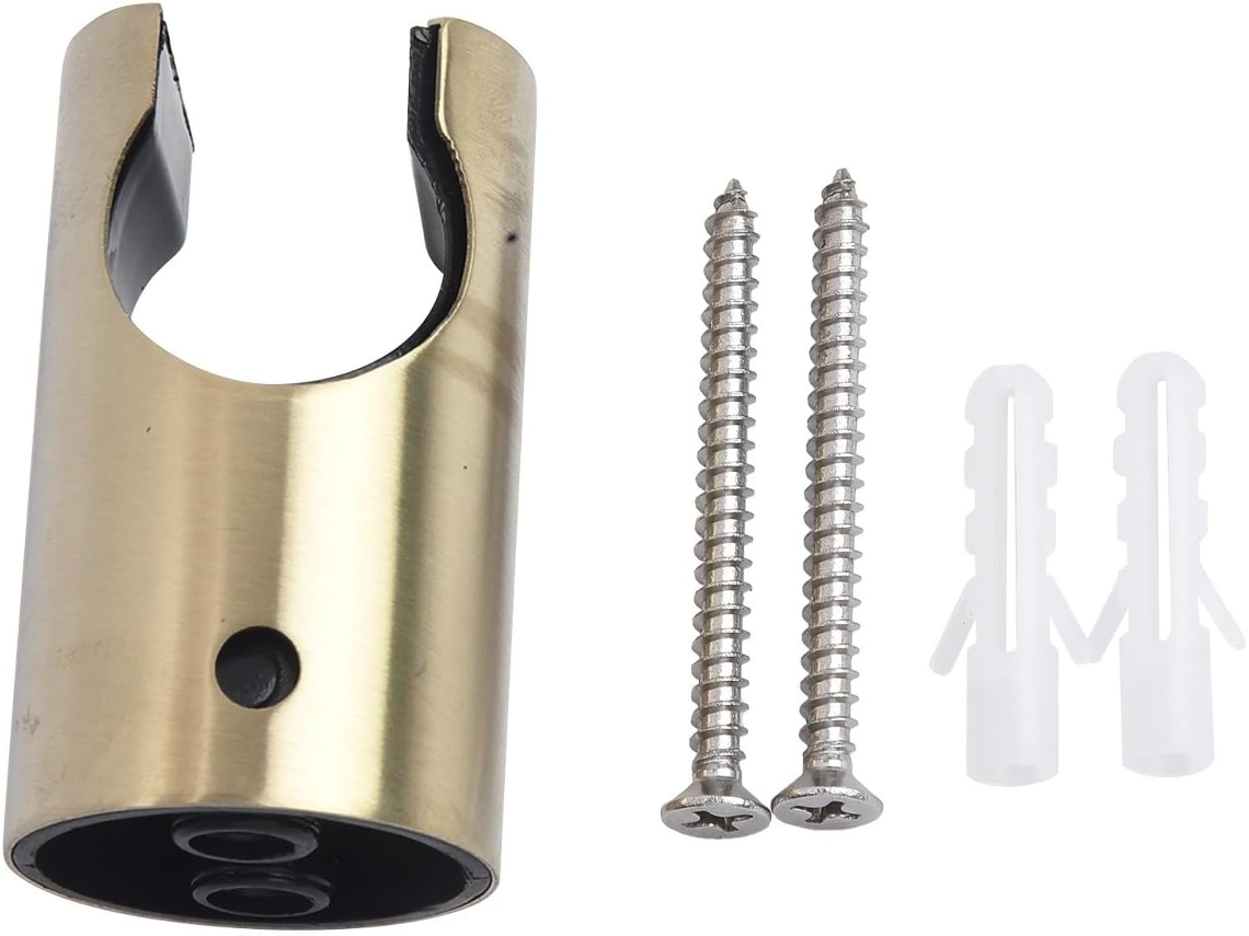 Suporte De Aço Inoxidável Para Ducha Higiênica Vaso Sanitário Parede 56x 31 Milímetros Com Acabamento Preto Ou Dourado