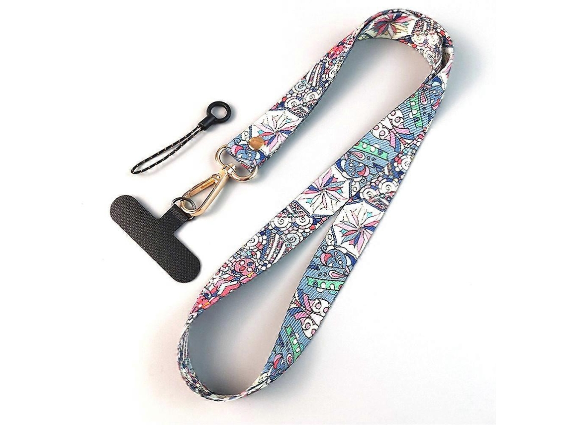 Cordão Para Celular Estilo Étnico Em Nylon Com Fivela E Pingente.