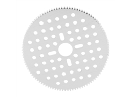Engrenagem Cilíndrica De Alumínio Com 105 Dentes Mod 0,8 14mm Redução 7:1 Acessório 4302-0014-0105