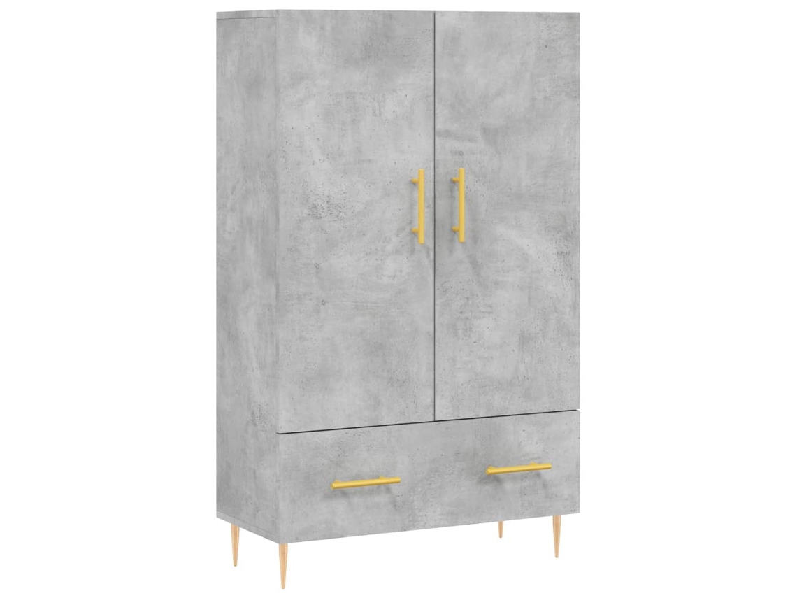 Aparador Alto MAISON EXCLUSIVE Derivados de Madeira Cinza Cimento (69,5x31x115 cm)