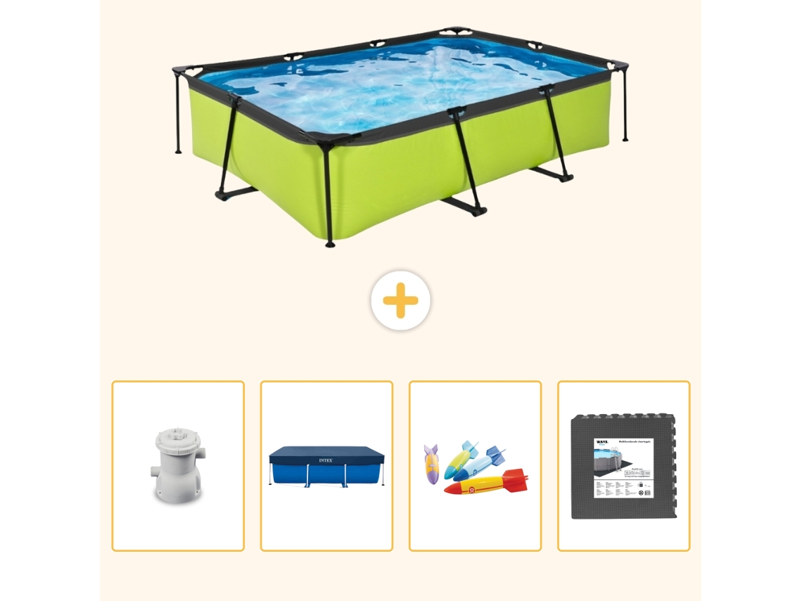 Exit-toys Piscina Exit Retangular - 300x200x65 Cm - 5-peças S317