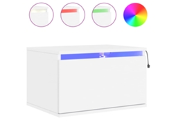 Wall-mounted Bedside Cabinet, Wall-mounted Bedside Cabinets Vidaxl Branco Madeira Processada (n/a)