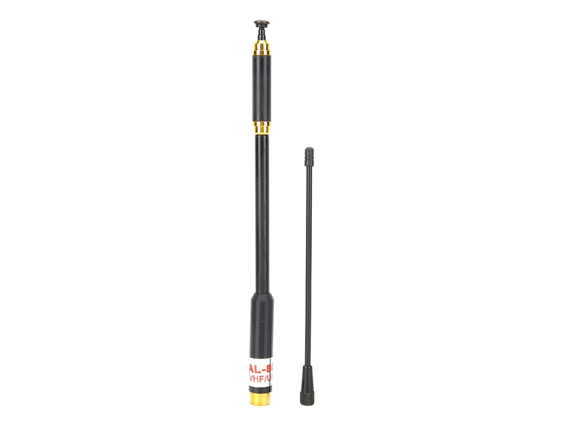 Antena Telescópica De Walkie Talkie De Alto Ganho Sma Fêmea Contato Uv Banda Dupla Aquaforge Slowmoose