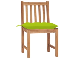 Conjunto de 2 Cadeiras de Jardim com Almofadões Madeira de Teca Maciço MAISON EXCLUSIVE (2 pcs)