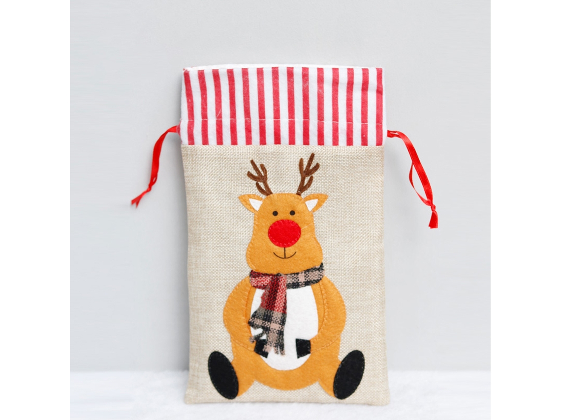 Bolsa Tote De Natal (boneco De Neve + Rena) Eoocoo
