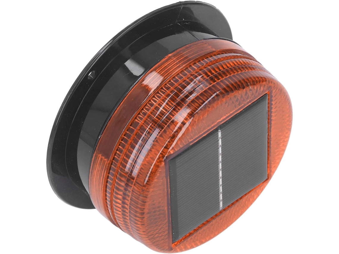 Luz Estroboscópica De Advertência Solar, Com 8 Leds De Alto Brilho, Lâmpada De Sinalização Rodoviária Resistente À Chuva