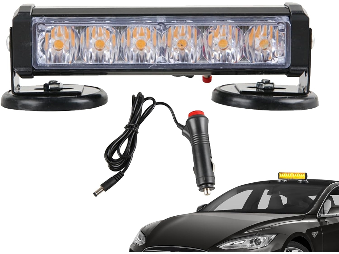 Luz De Advertência Intermitente Magnética Potente Para Carro