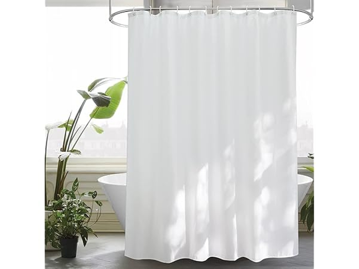 Cortina de Banho STELASPLEN 180x200 Cm Tecido Antimofo Impermeável