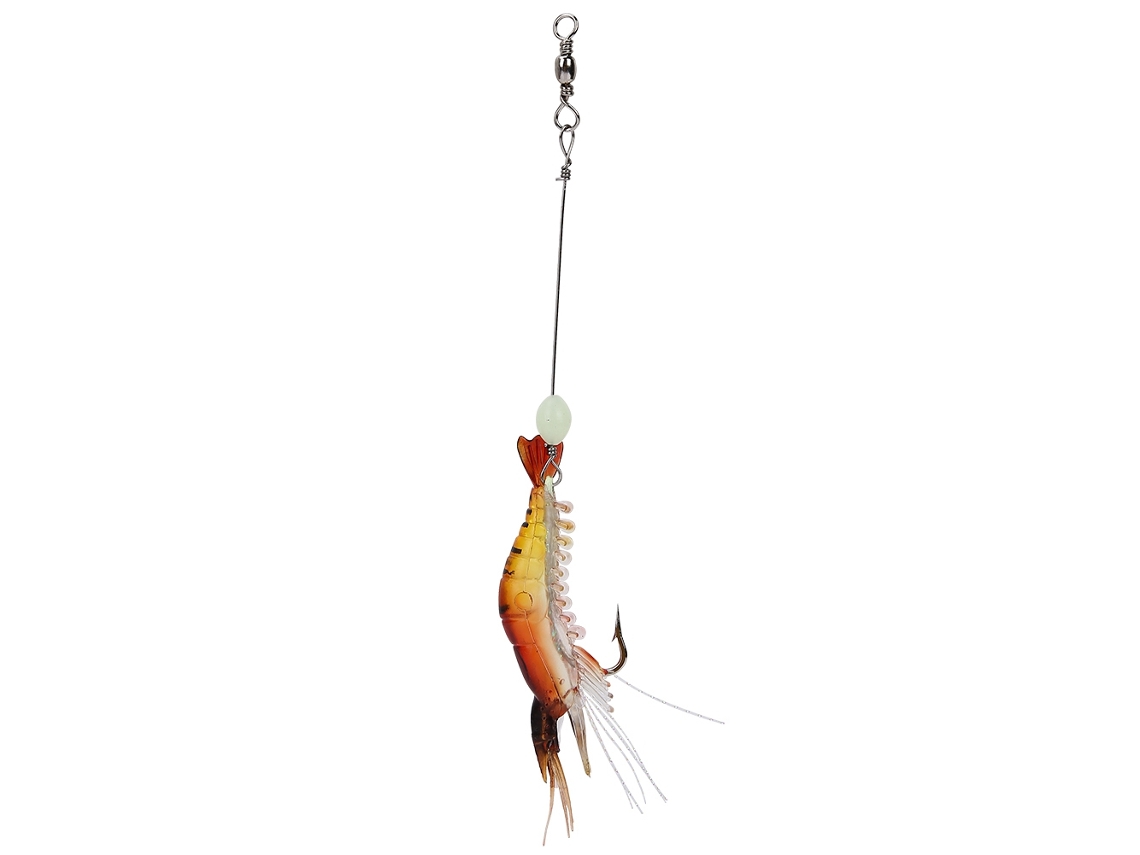 Isca Artificial Camarão Luminosa Pesca Noturna