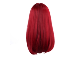 2026 peluca Recta de Fibra Resistente a Altas Temperaturas Rojo para Mujeres 47cm