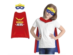 Conjunto de Acessórios GUIRCA Infantil Super Heroína: Máscara e Capa